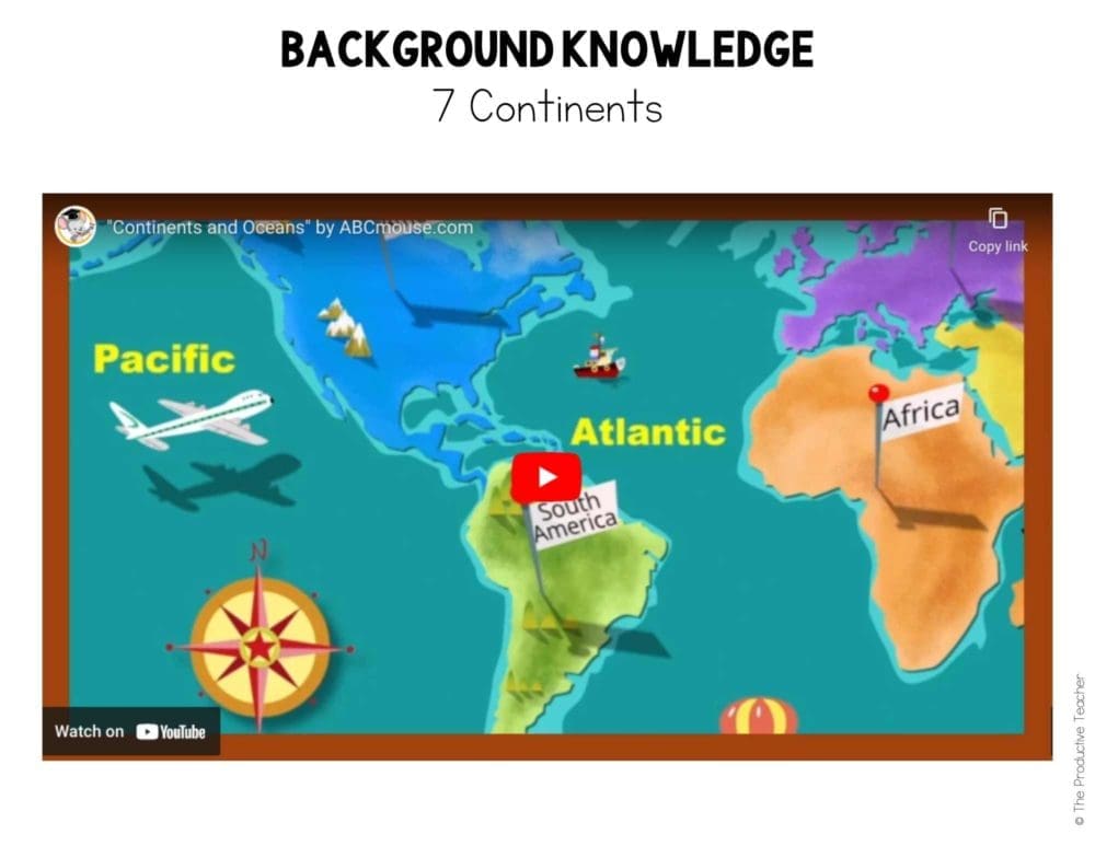 Building Background Information about the Continents